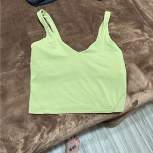 Woman’s size 4 Lululemon green Align crop top